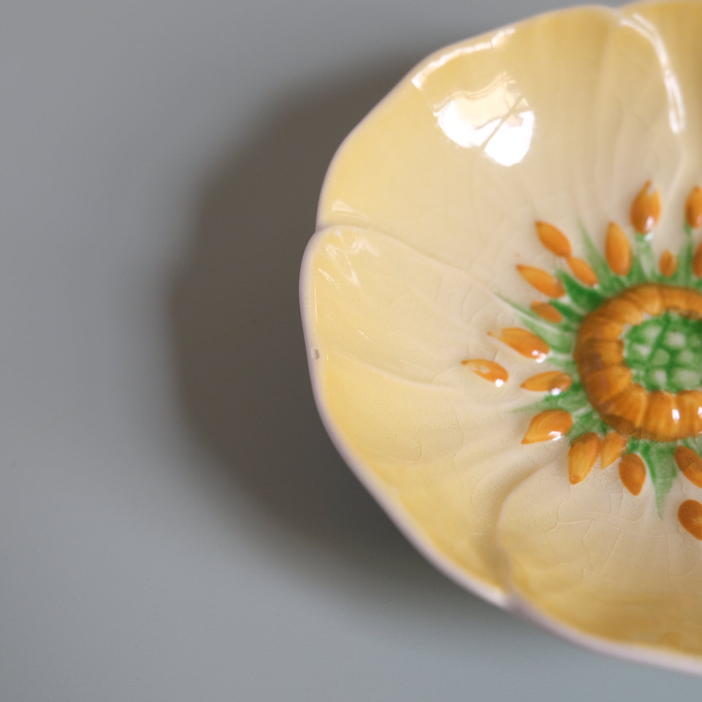 Vintage Carlton Ware Yellow Buttercup Jam Dish