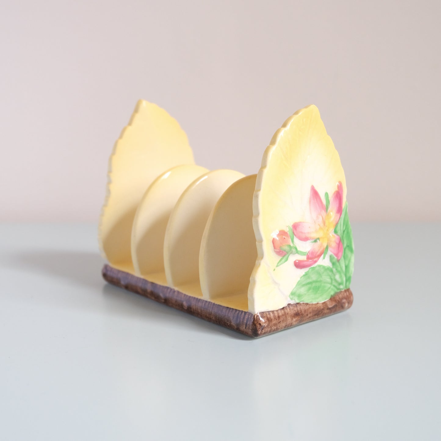 Vintage Carlton Ware Apple Blossom Toast Rack -Yellow-