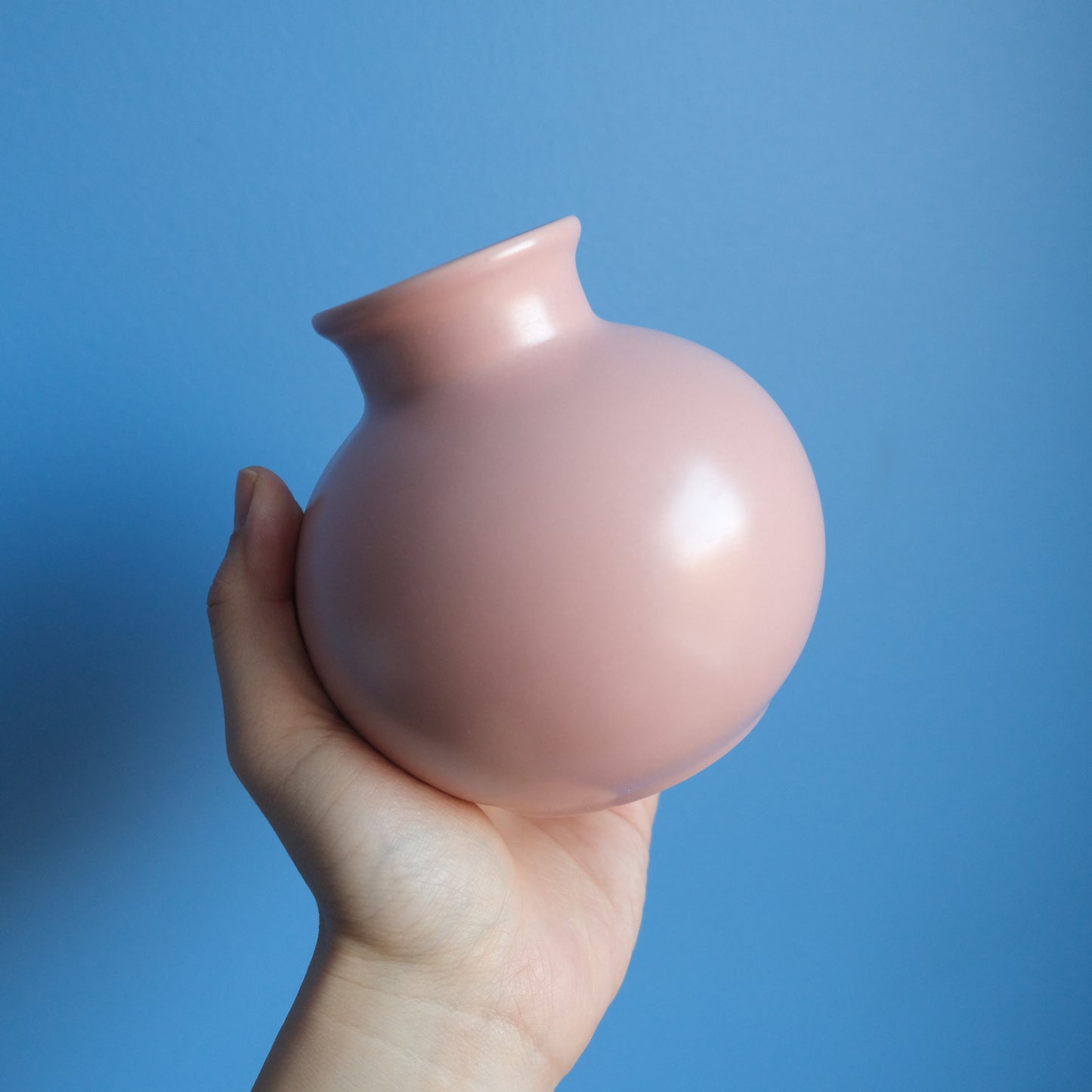 Vintage POOLE calypso pink vase