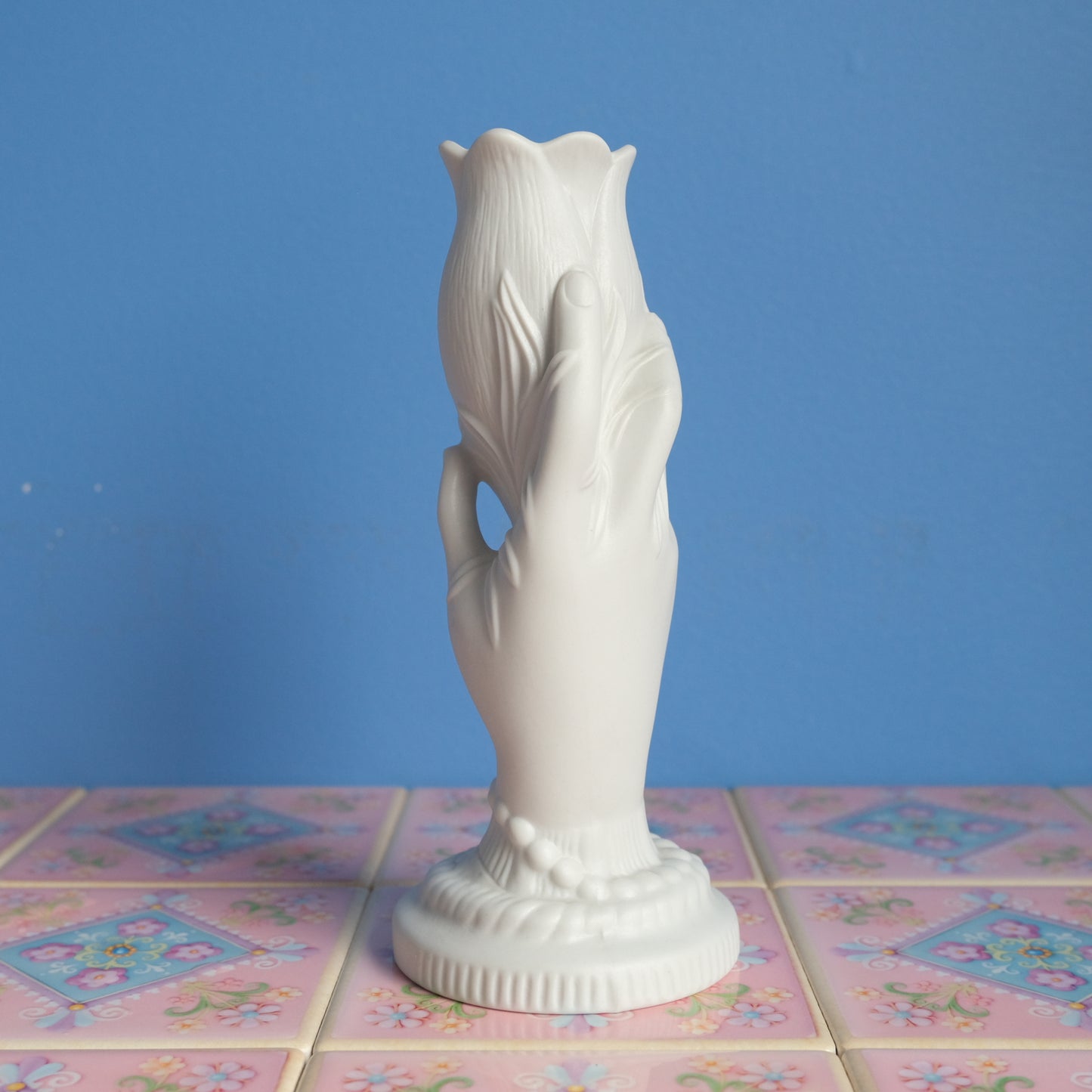 Vintage Portmeirion turip with hand vase