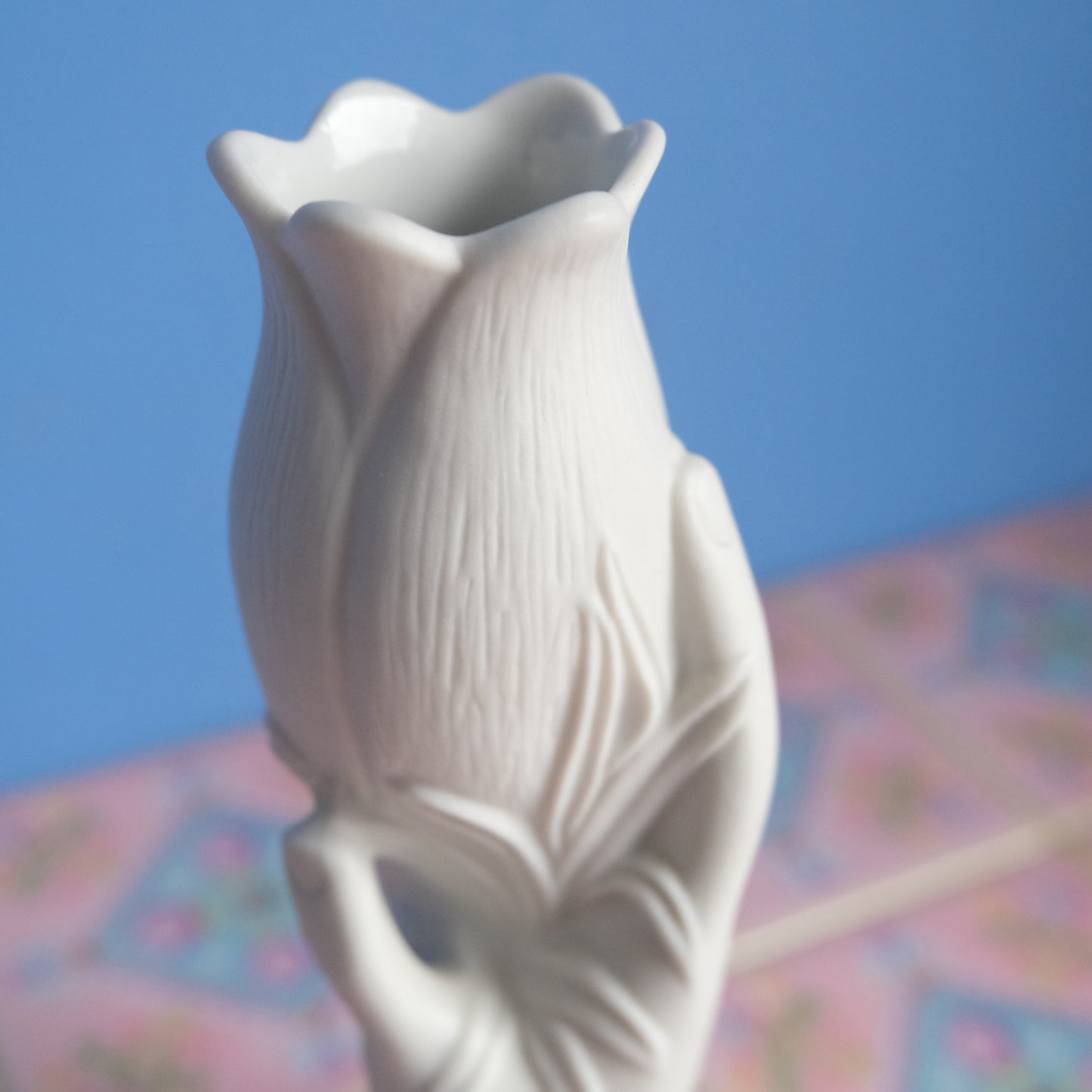 Vintage Portmeirion turip with hand vase