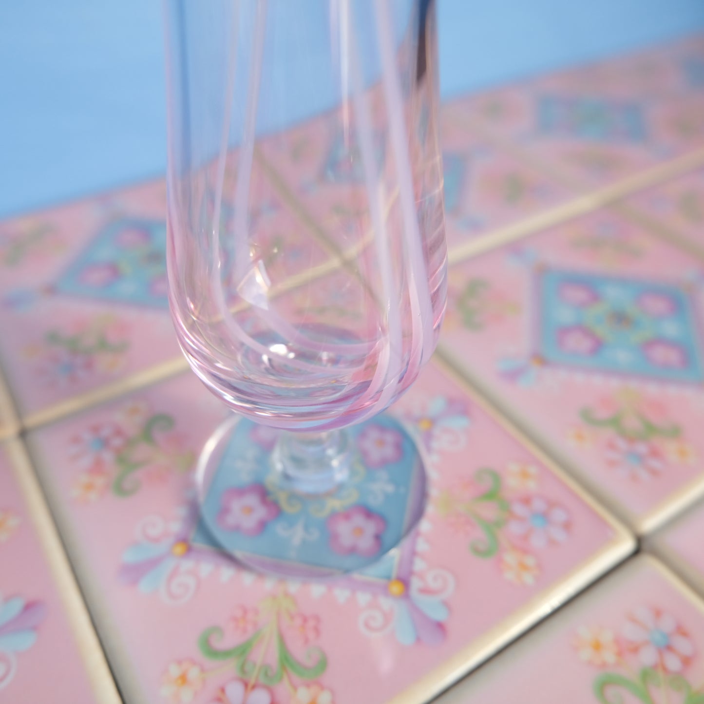 Vintage Caithness pink slim vase