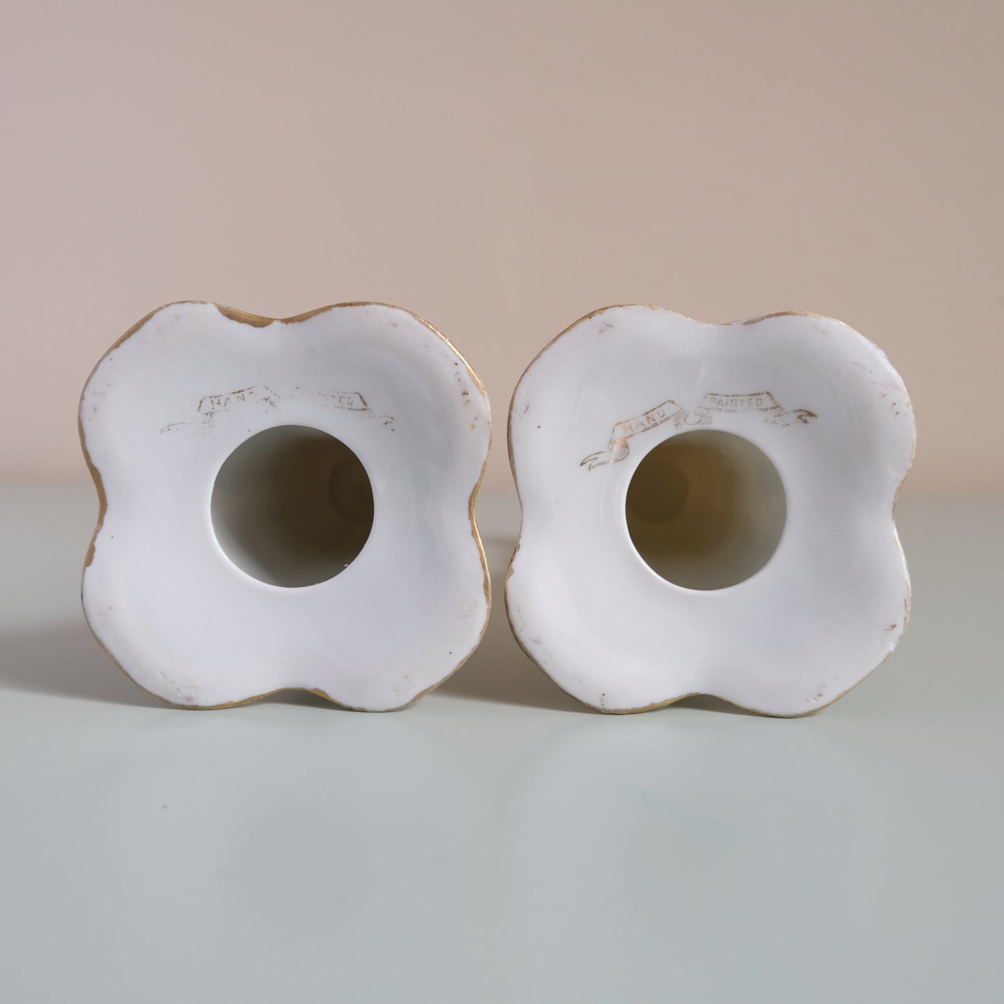 Vintage Pair Of Vioret Candle Holders