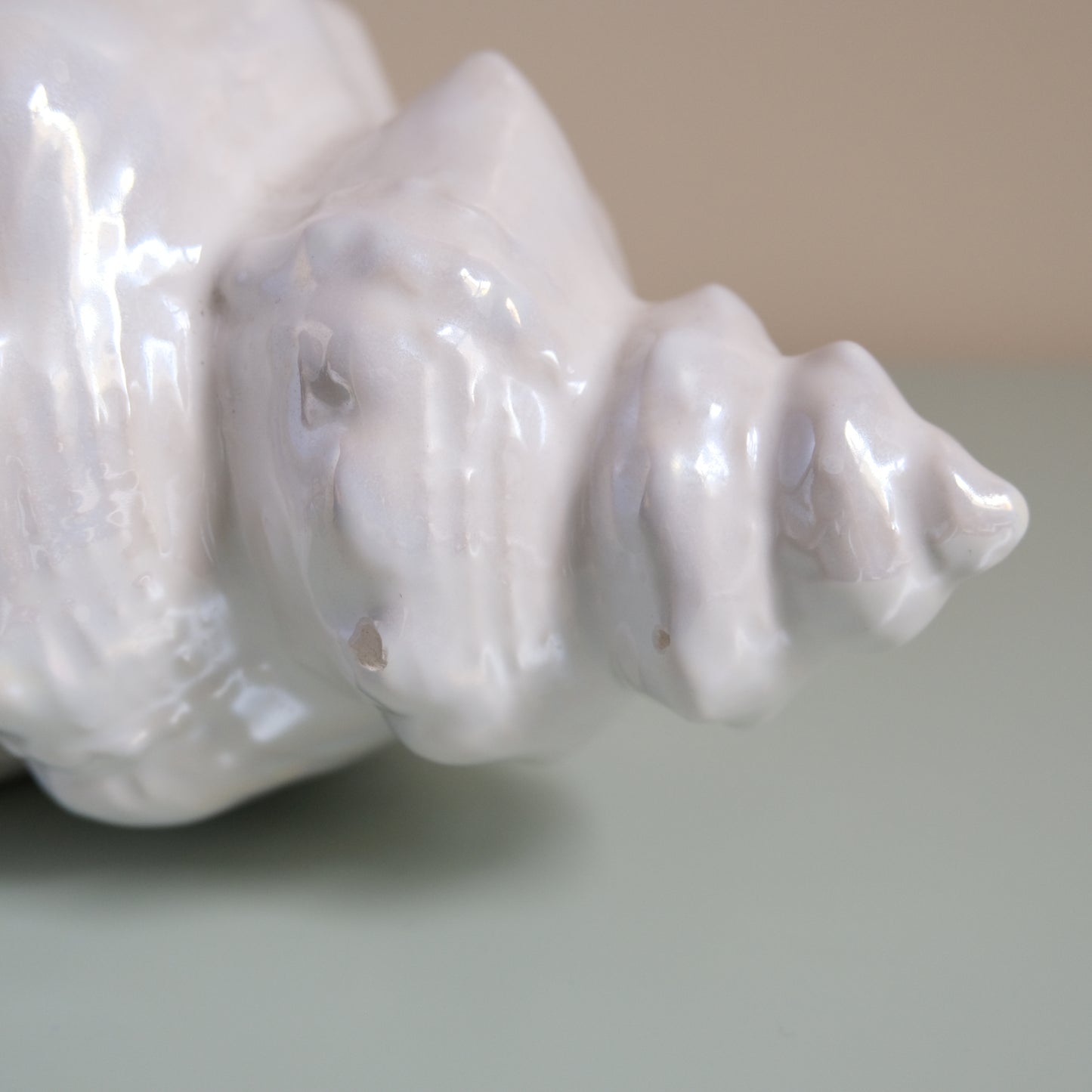 Vintage Conch Sea Shell Planter Pot Vase