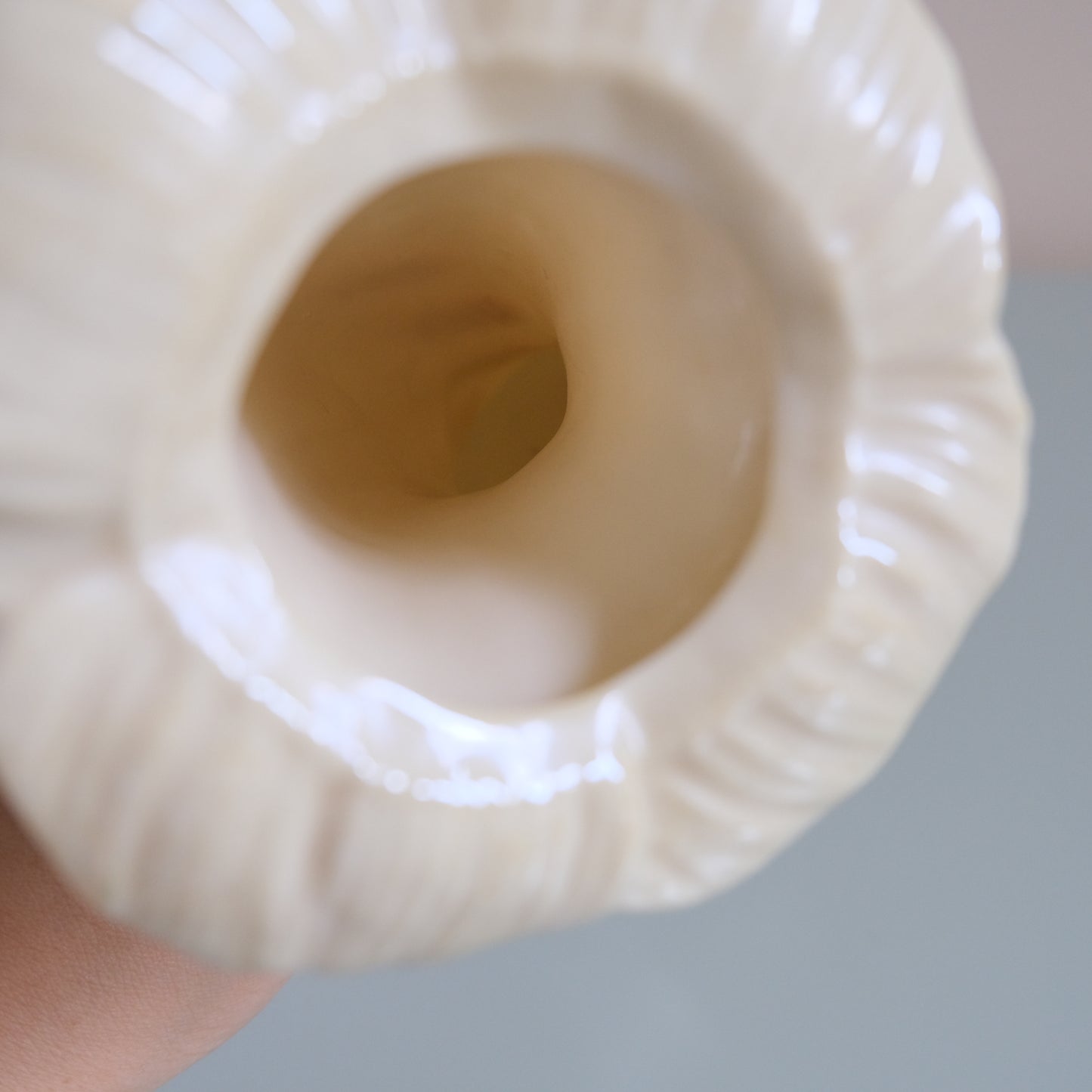 Vintage BELLEEK Jack-in-the-Pulpit Vase