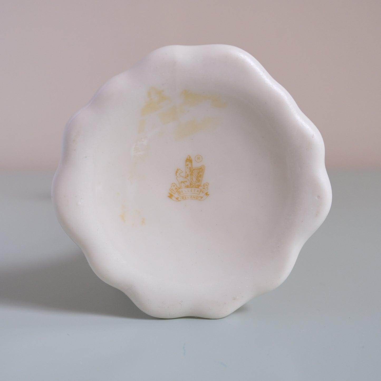 Vintage BELLEEK Jack-in-the-Pulpit Vase