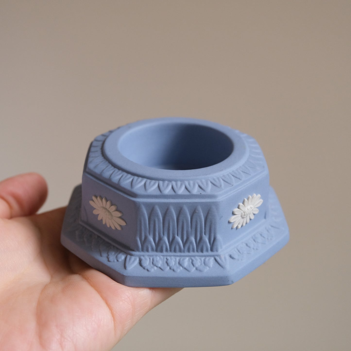 Vintage Wedgwood Jasperware Tea Light Candle Holder