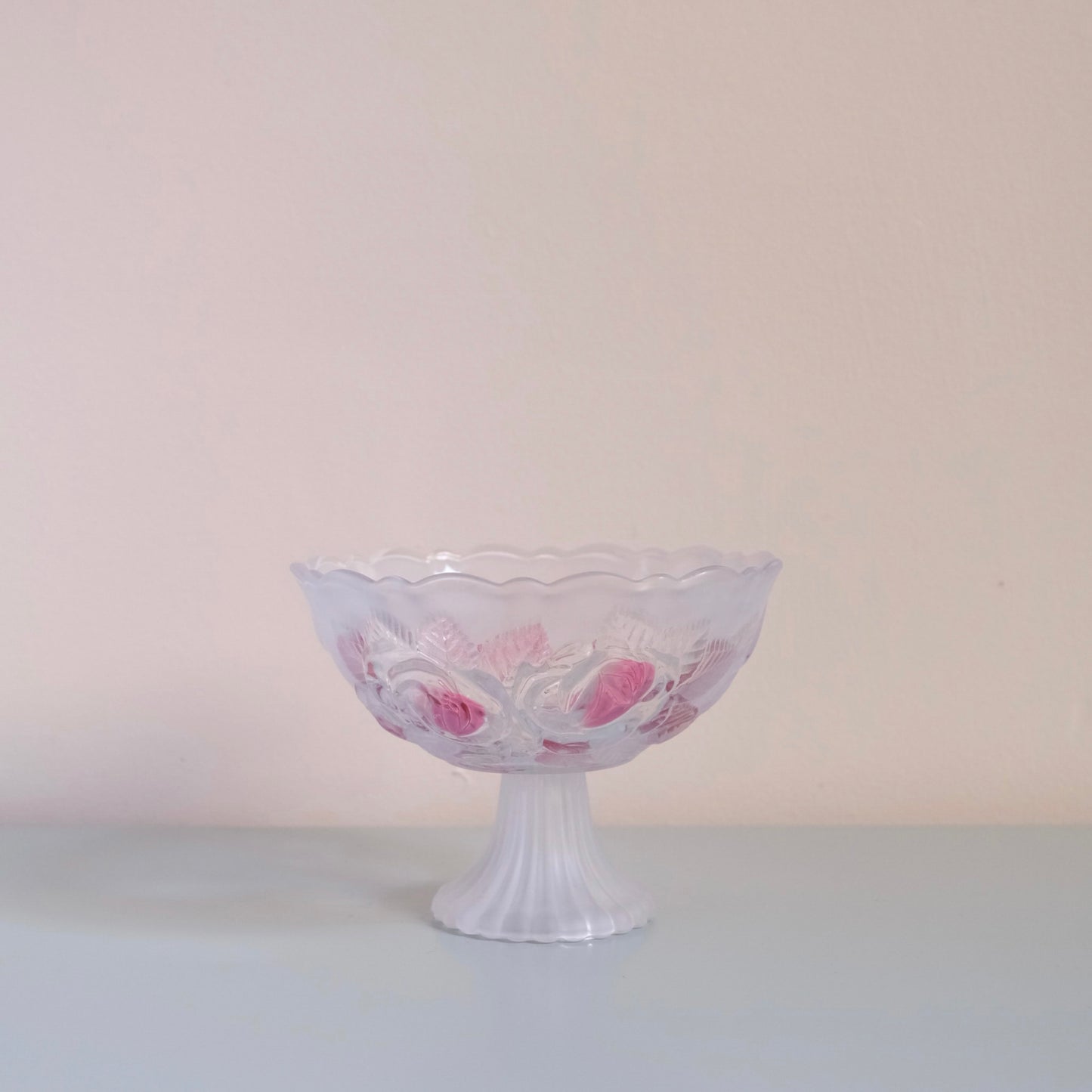 Vintage WALTHER GLAS Rose Dessert Bowl