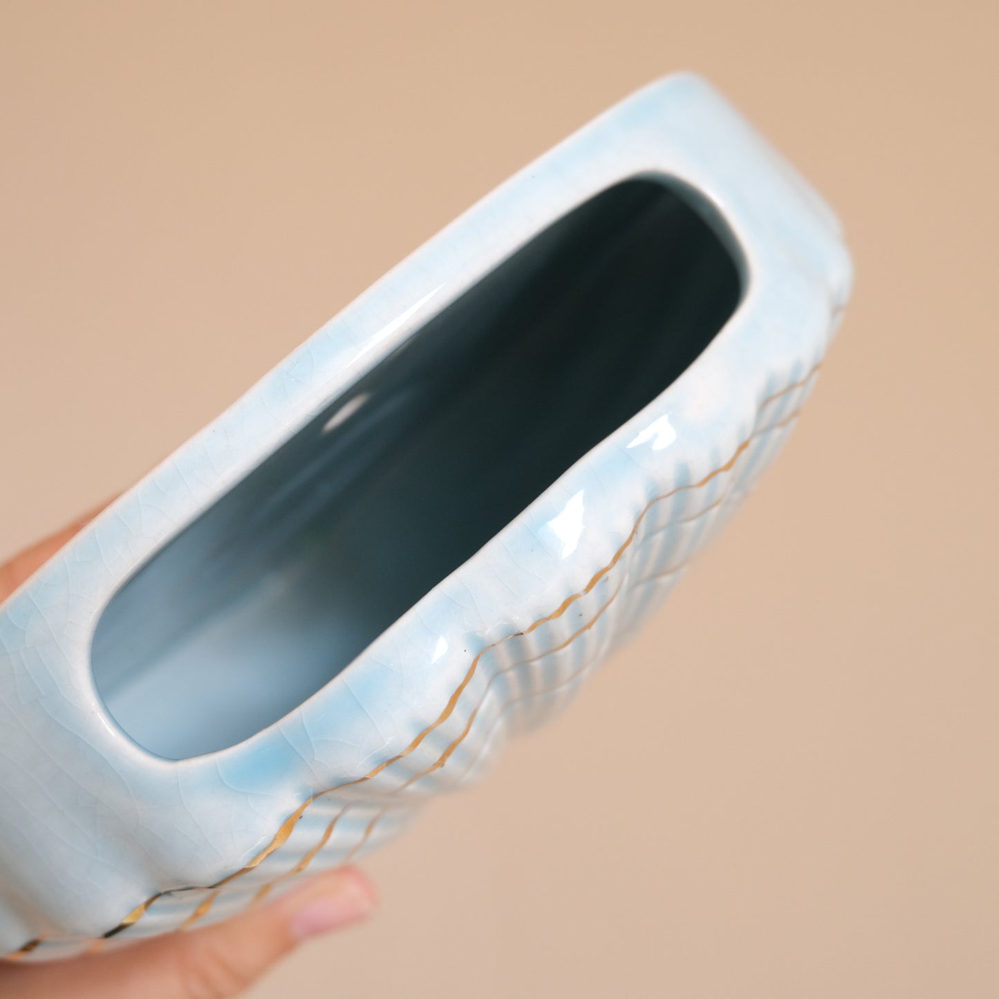 Vintage Shell Wall Pocket Vase