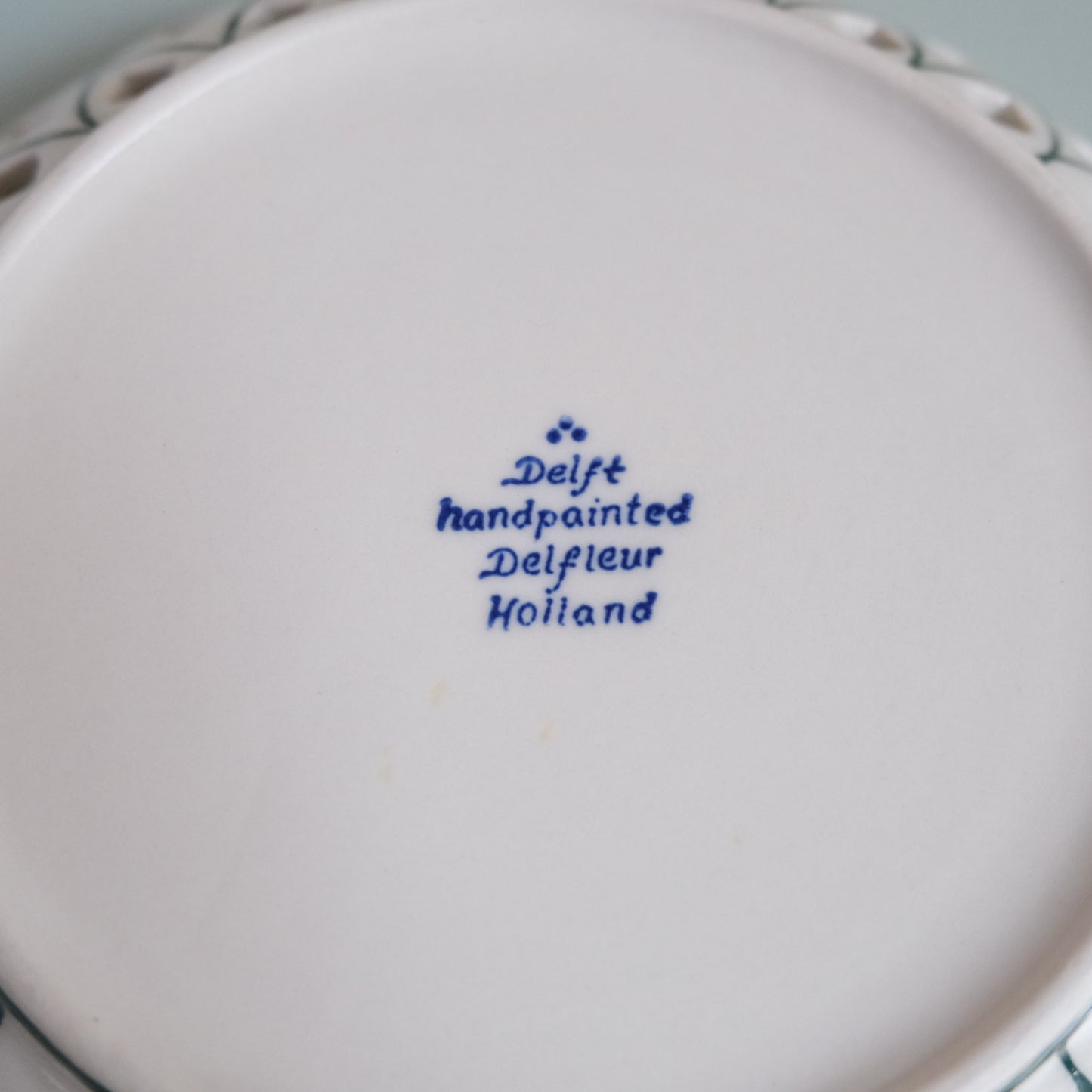 Vintage Delft Hand Painted Bowl