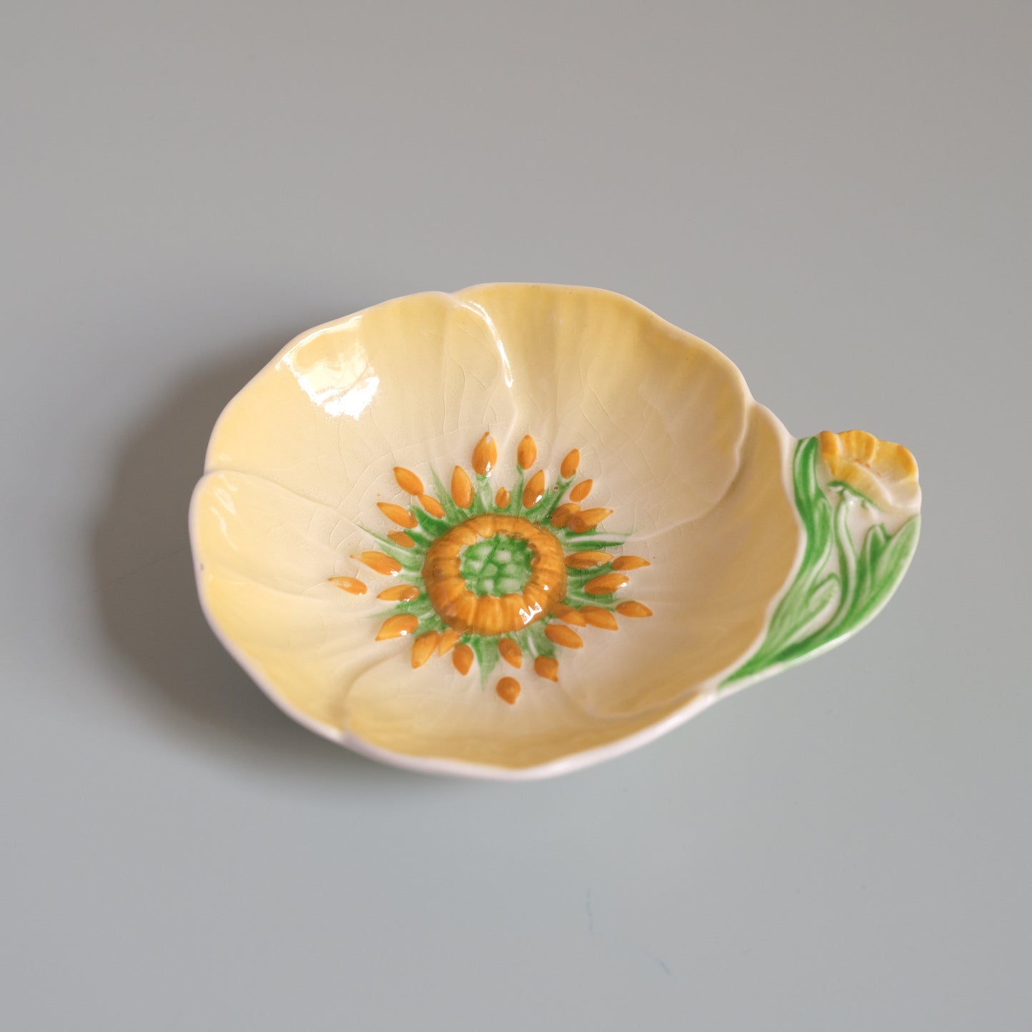 Vintage Carlton Ware Yellow Buttercup Jam Dish