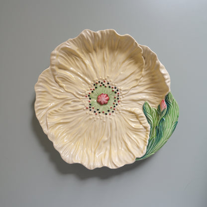 Vintage Carlton Ware Yellow Poppy Plate