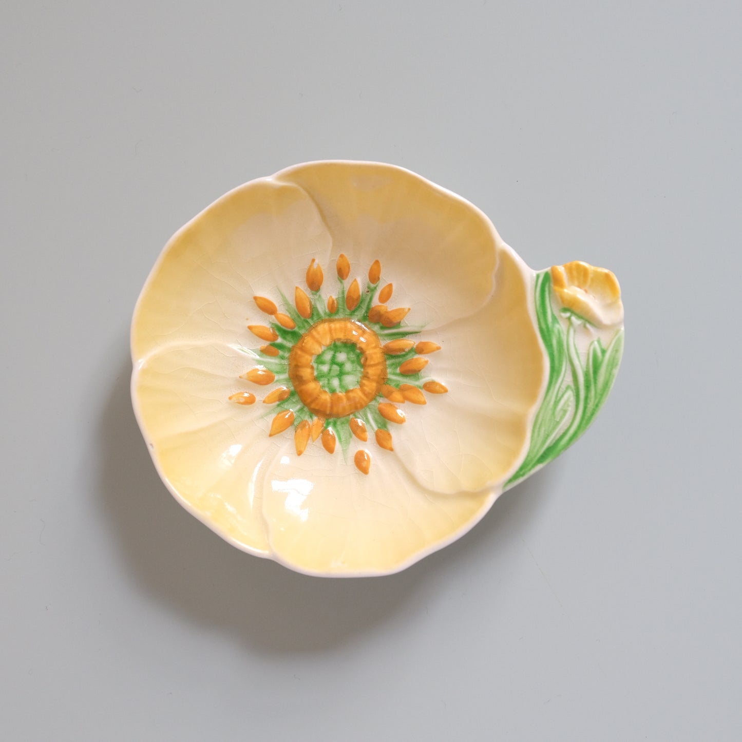 Vintage Carlton Ware Yellow Buttercup Jam Dish