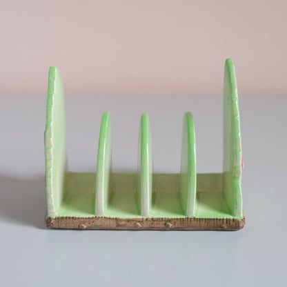 Vintage Carlton Ware Apple Blossom Toast Rack -Green-