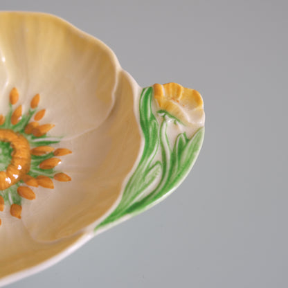 Vintage Carlton Ware Yellow Buttercup Jam Dish