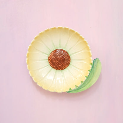 Vintage Carlton Ware Yellow Daisy Jam Dish