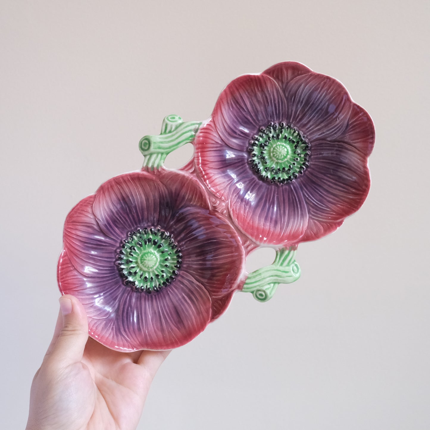 Vintage Shorter and Son Double Anemone Plate
