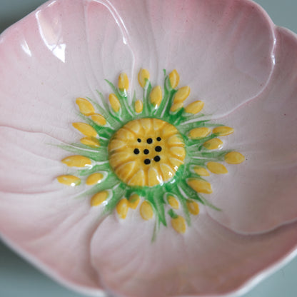 Vintage Carlton Ware Pink Buttercup Jam Dish