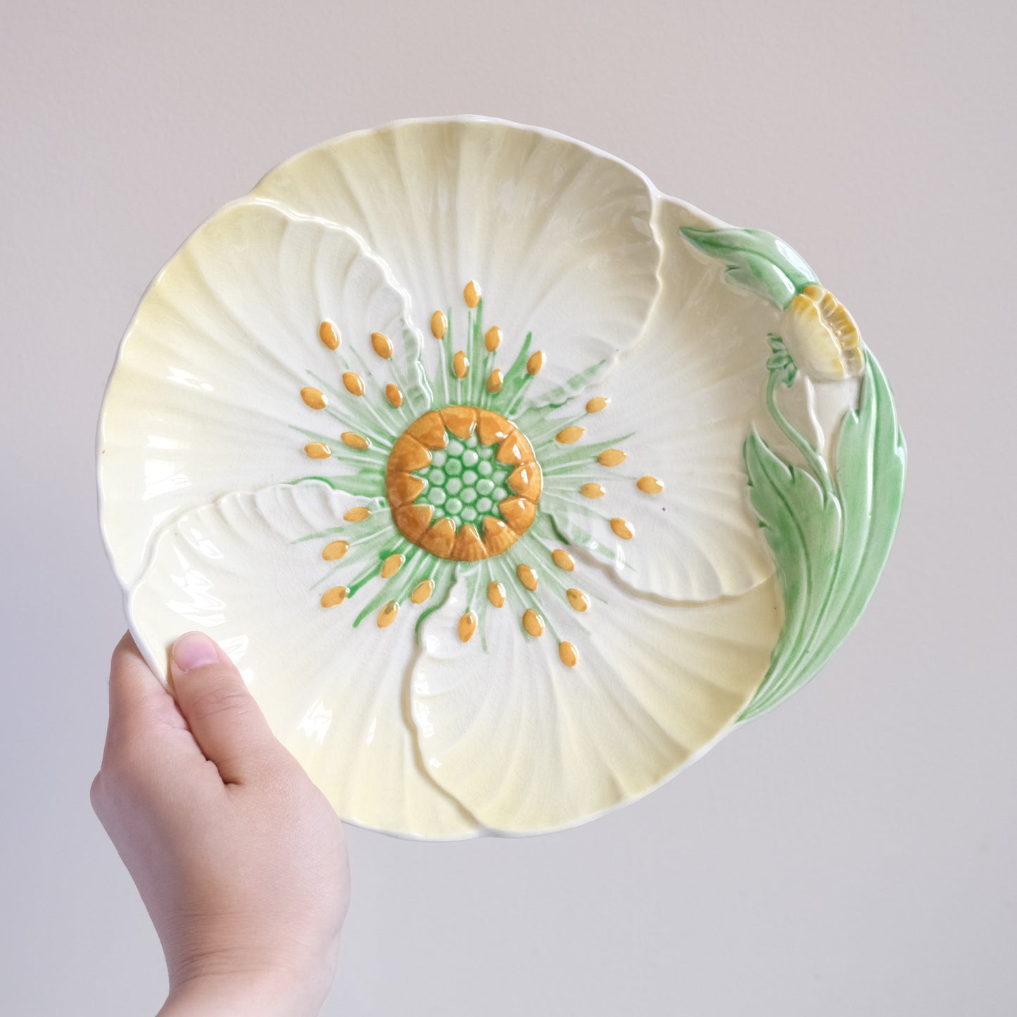Vintage Carlton Ware Yellow Buttercup Plate