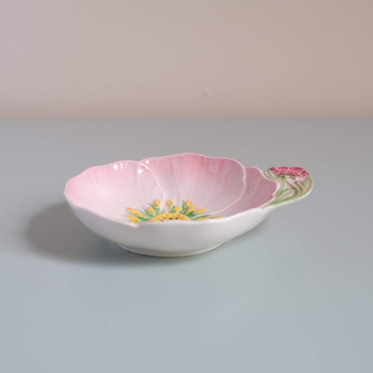 Vintage Carlton Ware Pink Buttercup Jam Dish