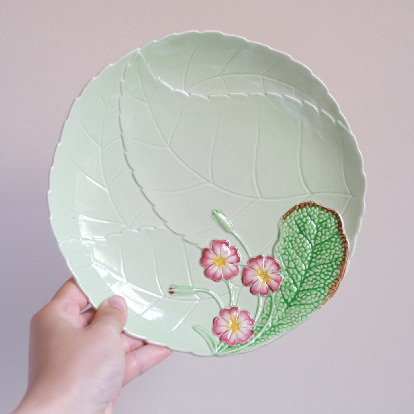Vintage Carlton Ware Floral Leaf Plate