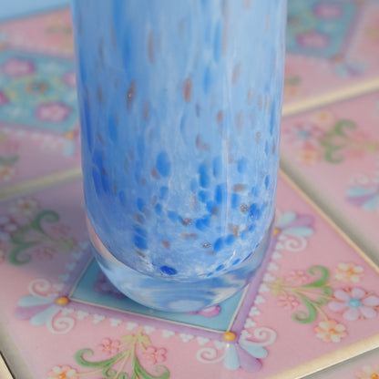 Vintage Caithness shinny blue vase
