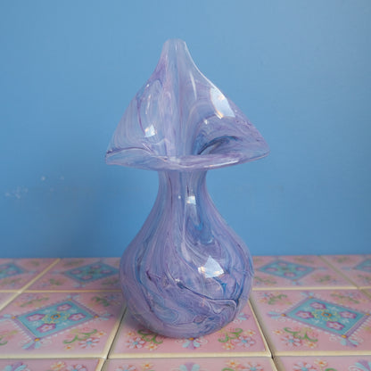 Vintage lavender marble vase