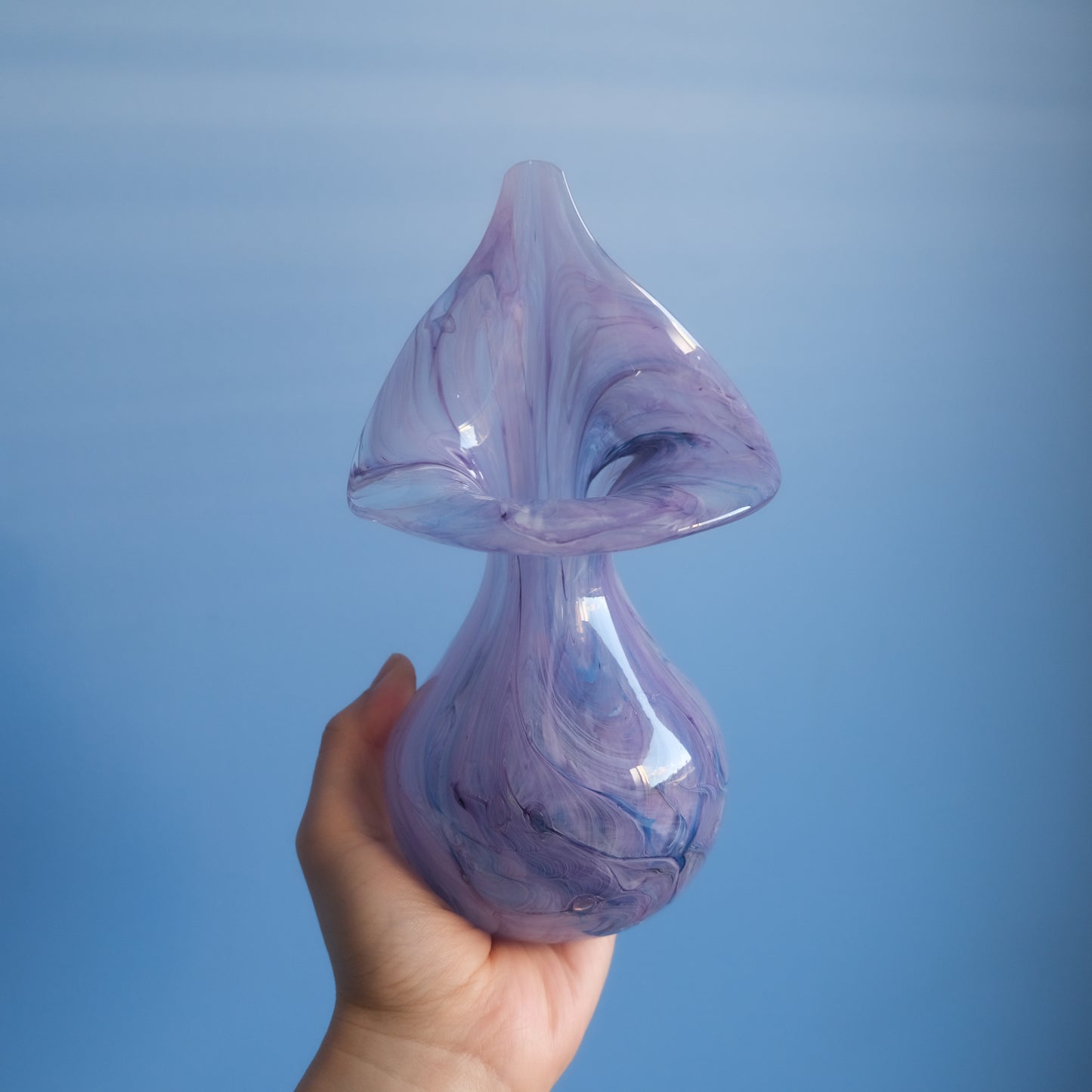 Vintage lavender marble vase