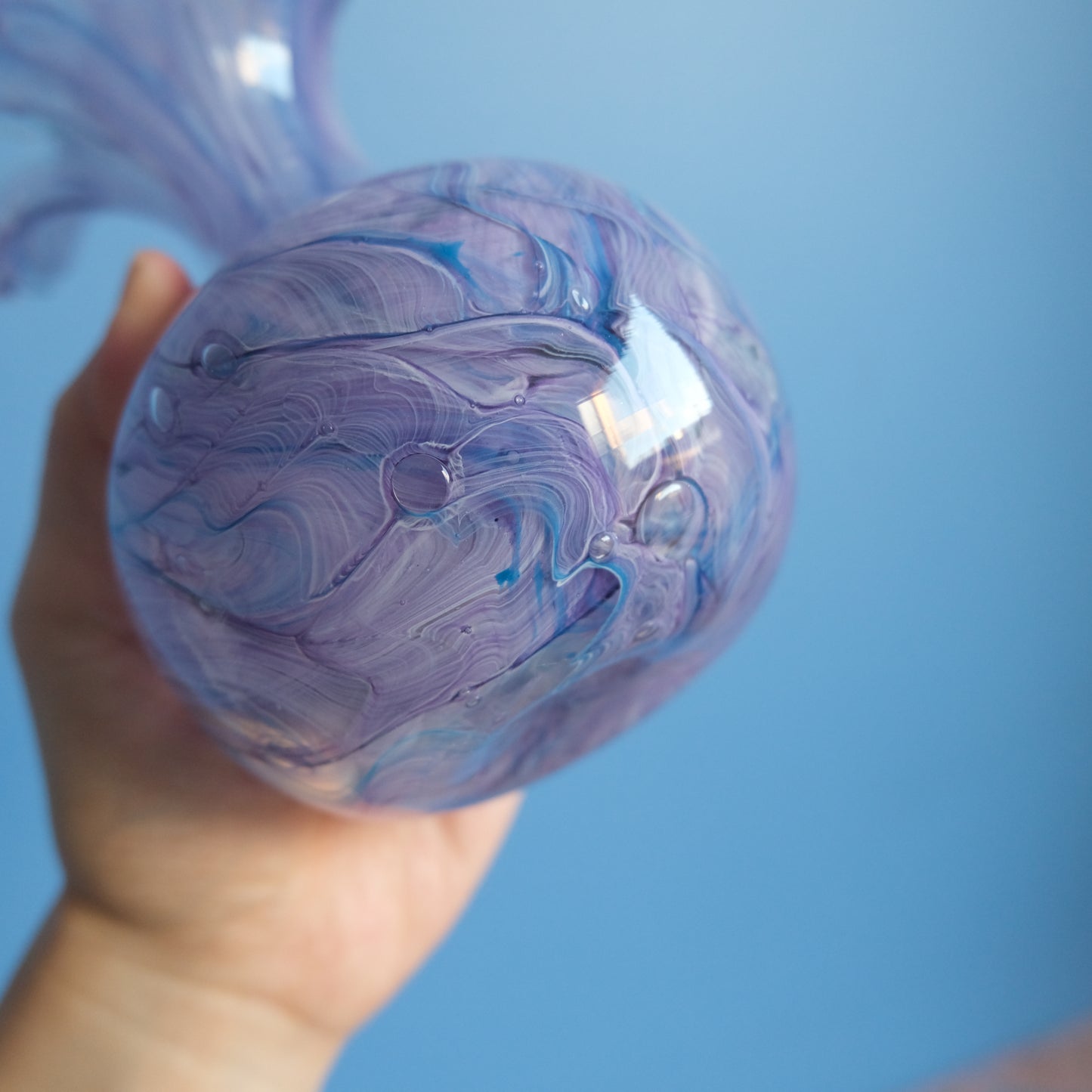 Vintage lavender marble vase