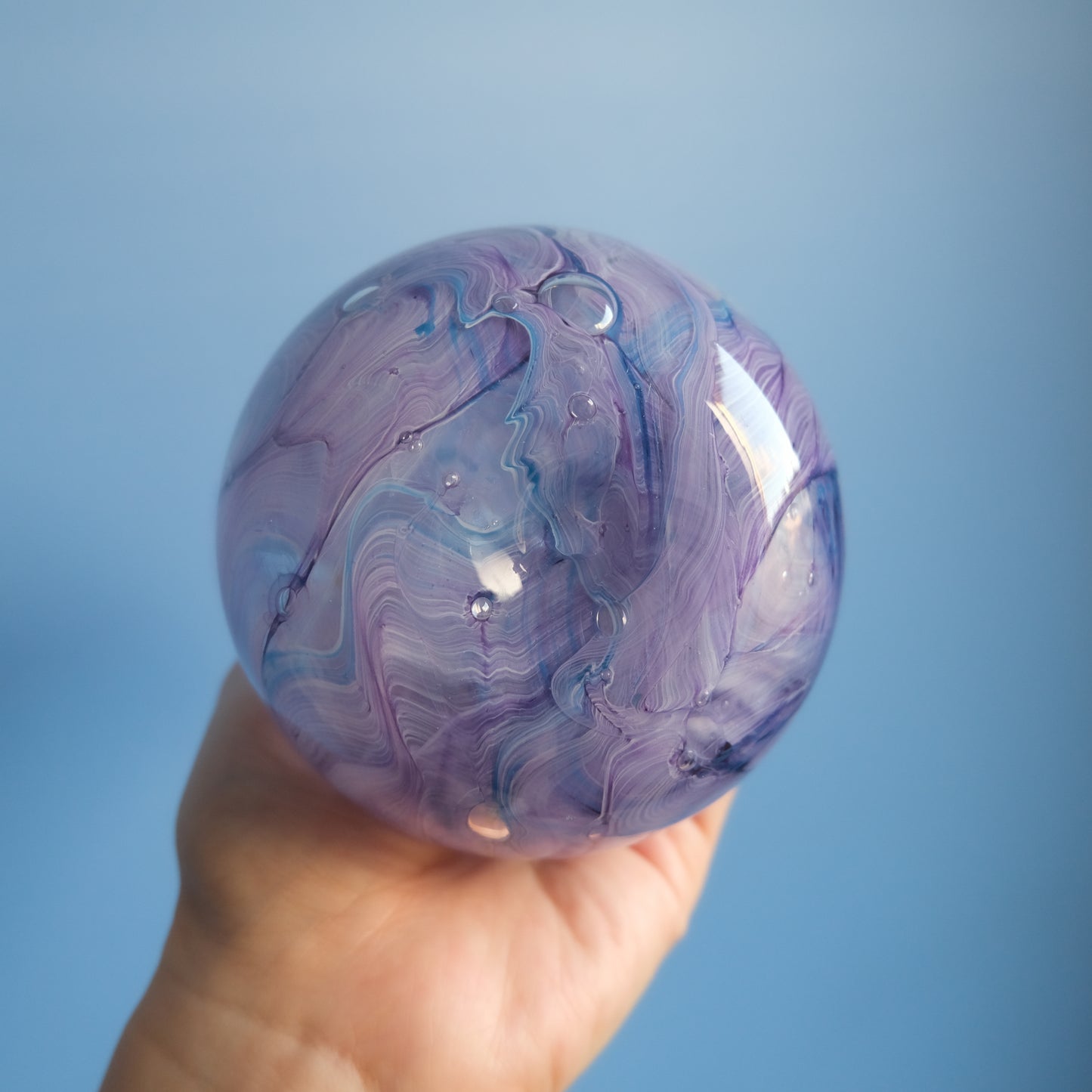 Vintage lavender marble vase