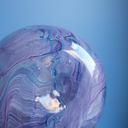Vintage lavender marble vase