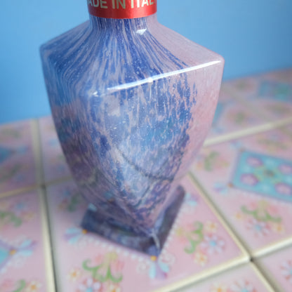 Vintage Lavorazione T. Murano pink blue vase
