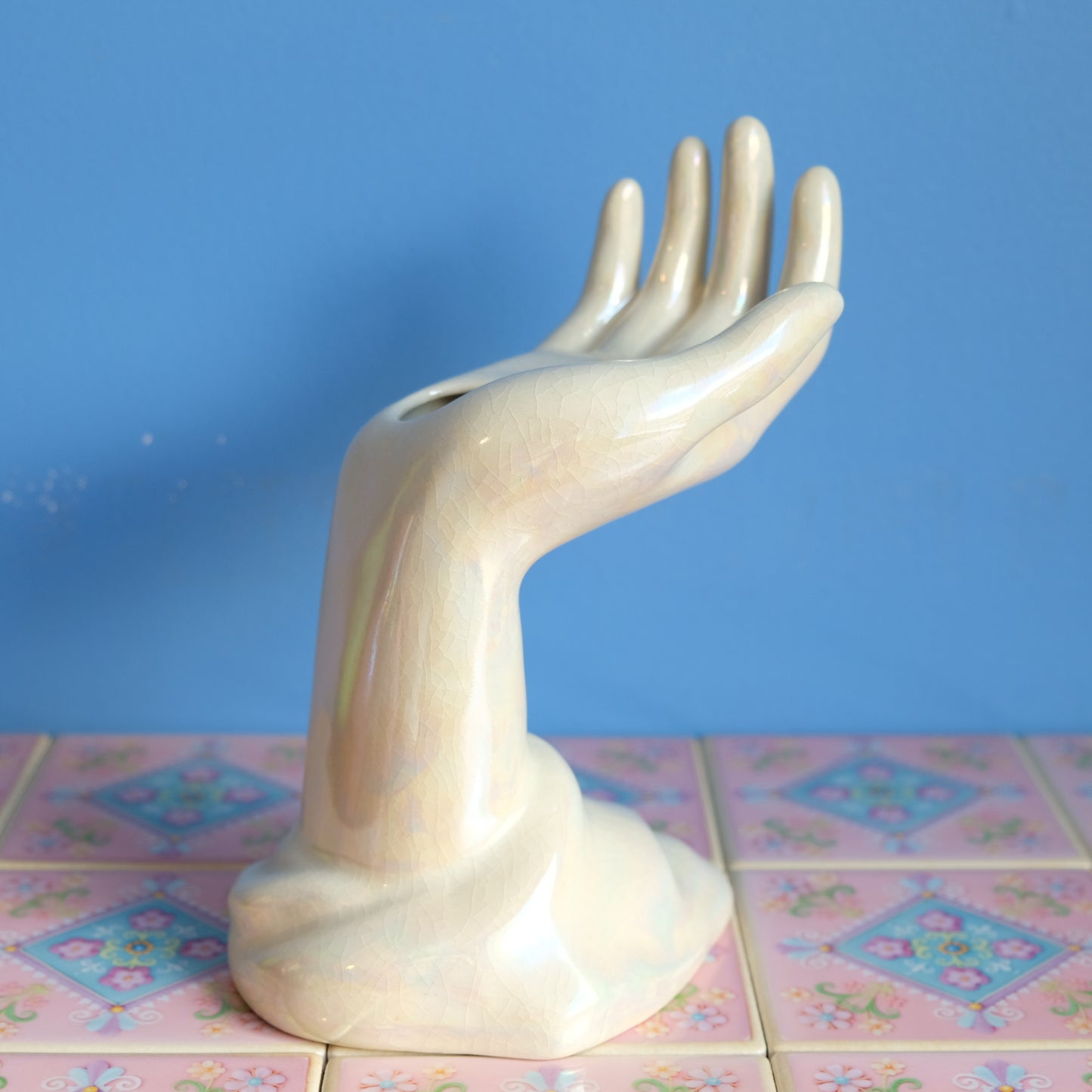 Vintage F.S. Faianta Sighisoara hand vase