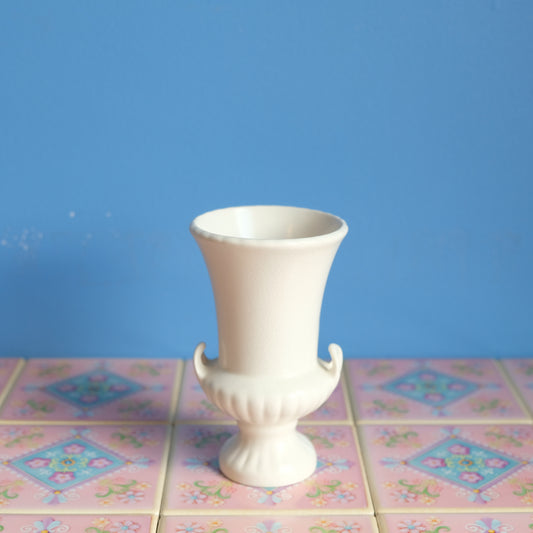 Vintage Sylbac matt white vase