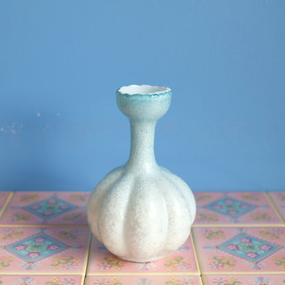 Antique sparkly ice blue vase