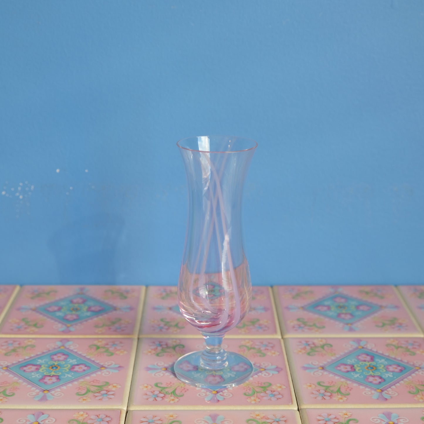Vintage Caithness pink slim vase