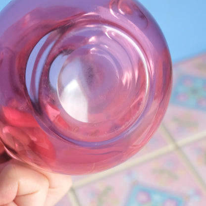 Antique cranberry pink vase