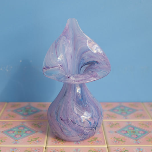 Vintage lavender marble vase
