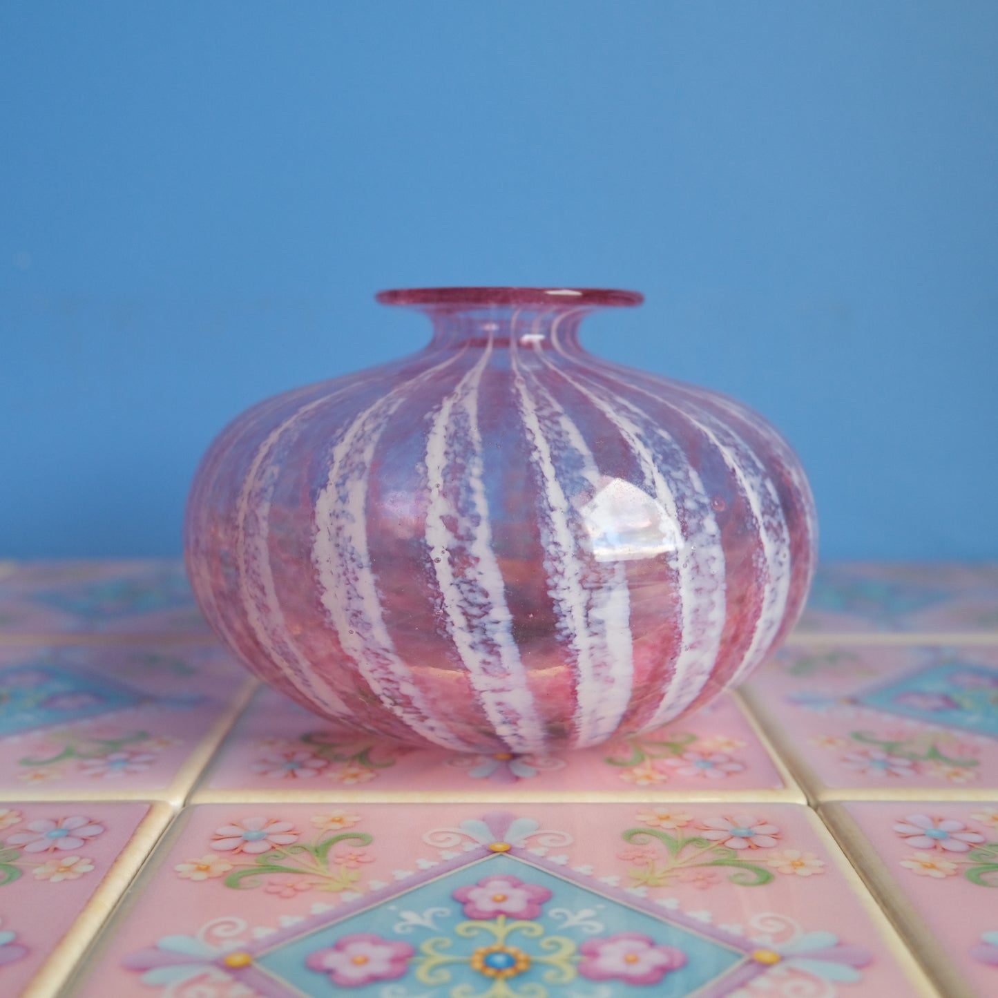 Vintage Phoenician pink vase