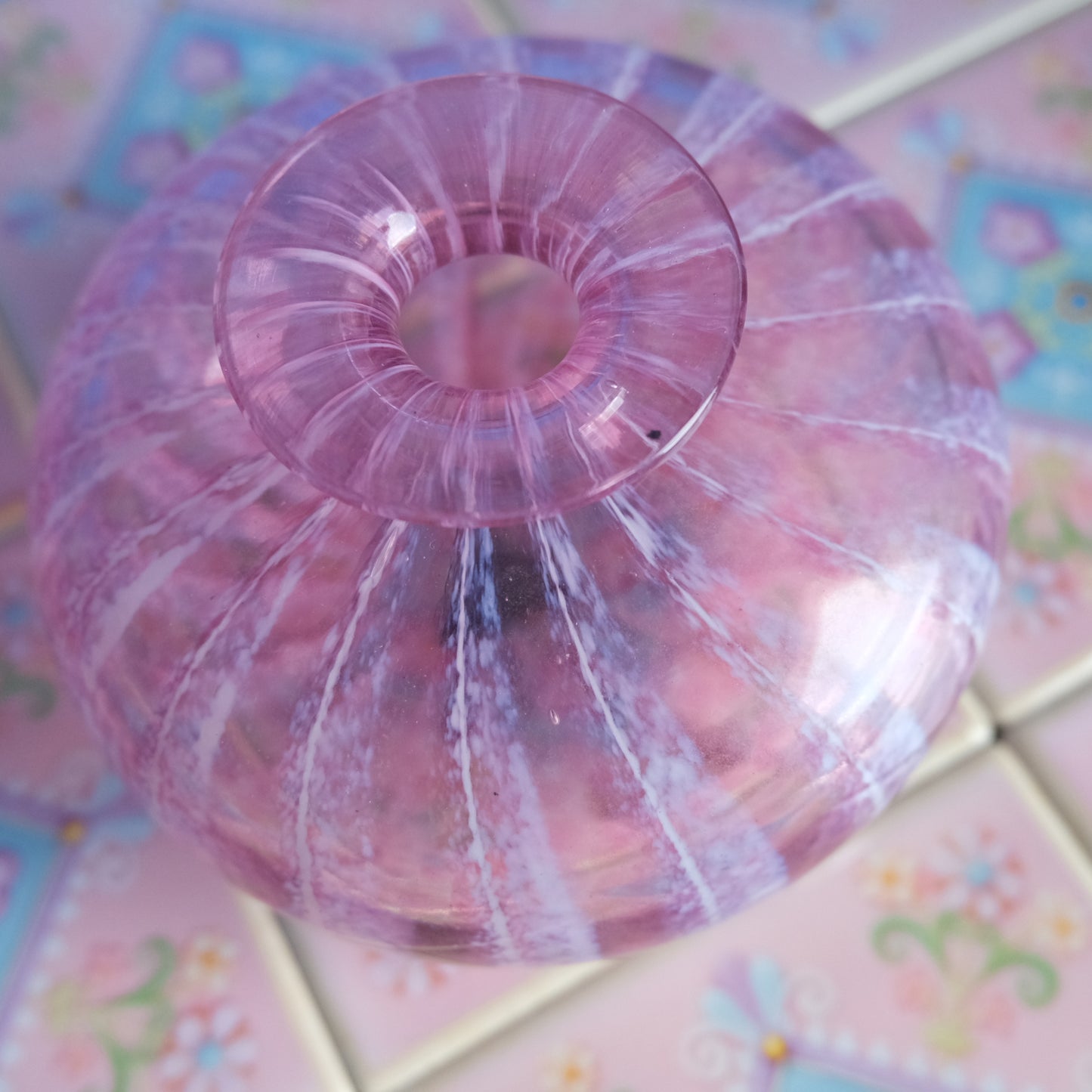 Vintage Phoenician pink vase