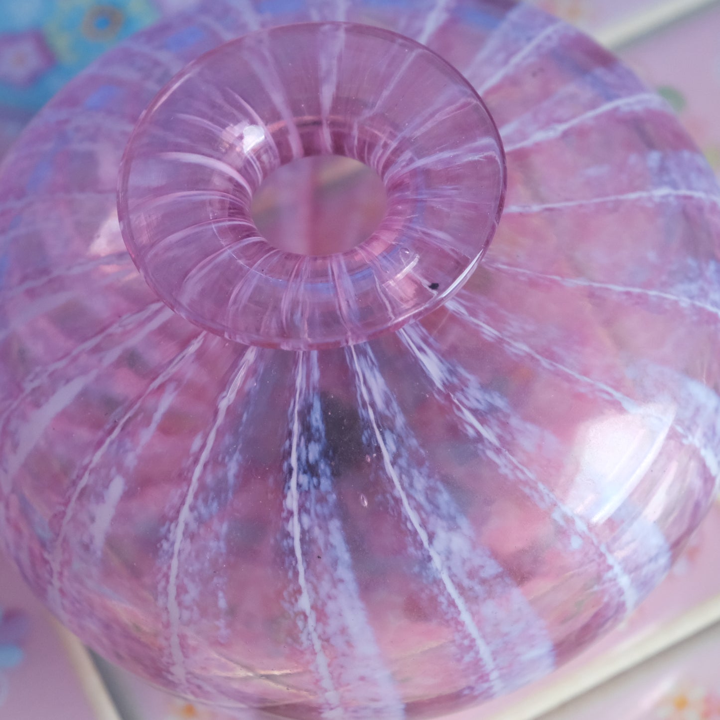 Vintage Phoenician pink vase