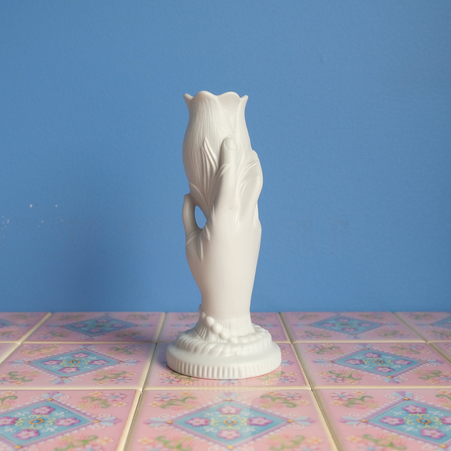 Vintage Portmeirion turip with hand vase