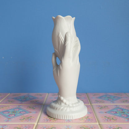 Vintage Portmeirion turip with hand vase