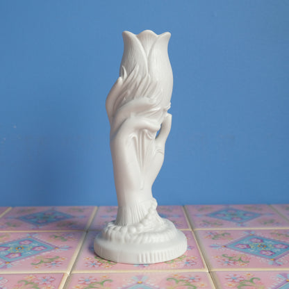 Vintage Portmeirion turip with hand vase