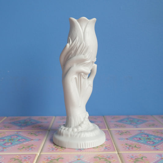 Vintage Portmeirion turip with hand vase