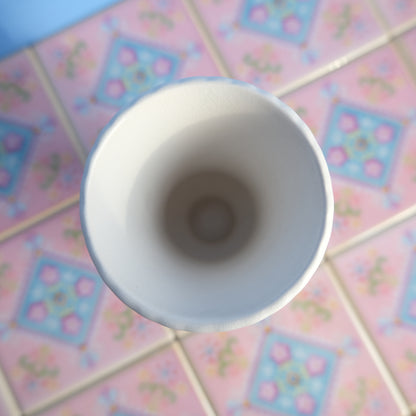 Vintage Sylbac matt white vase