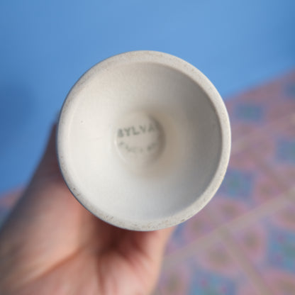 Vintage Sylbac matt white vase