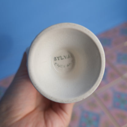 Vintage Sylbac matt white vase