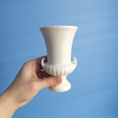 Vintage Sylbac matt white vase