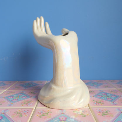 Vintage F.S. Faianta Sighisoara hand vase